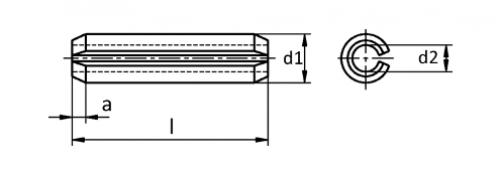 DIN 1481 Yarıklı Pim